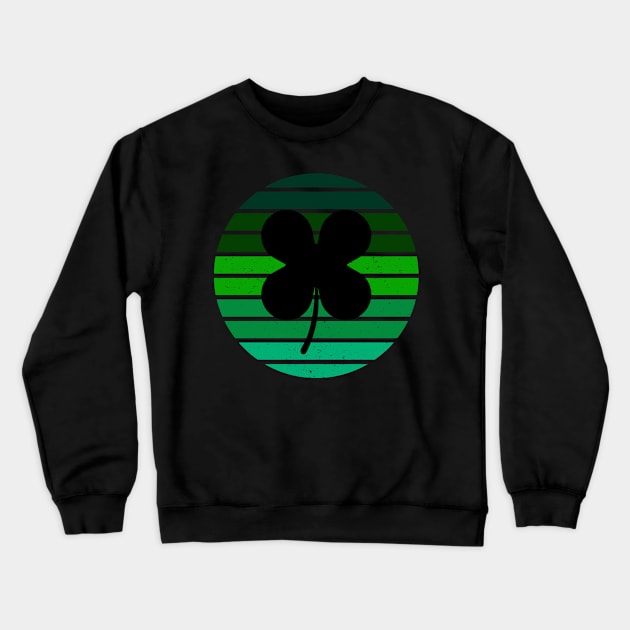 Irish Clover St Patricks Sunset Crewneck Sweatshirt by WearablePSA